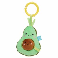 Manhattan Toy Mini-Apple Farm Avacado Baby Travel Toy with Rattle, Chime
