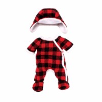 Manhattan Toy Wee Baby Stella Madly Plaidly Outfit with Soft Fabric Hat
