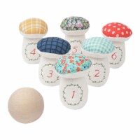 Manhattan Toy Decorative 8-Piece Soft Toadstool Junior Bowling Set