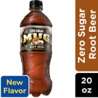 MUG® Zero Sugar Root Beer Soda Bottle Perspective: Main