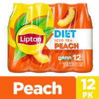 Lipton® Diet Peach Iced Tea Multipack Bottles Perspective: Main