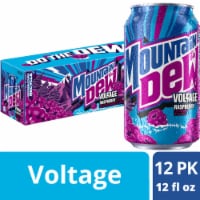 Mountain Dew® Voltage Raspberry Citrus & Ginseng Soda Cans