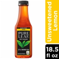 Pure Leaf Real Brewed Tea Unsweetened Black Tea With Lemon 18.5 Fl Oz Perspective: Main