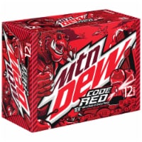 Mountain Dew Code Red Soda 12 Cans 12 Fl Oz Dillons Food Stores