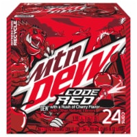 Mountain Dew® Code Red® Cherry Soda Cans Perspective: Main