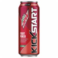 Mountain Dew® Kickstart Fruit Punch Energy Drink Can Perspective: Main