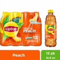 Lipton Herbal Iced Tea, Strawberry & Mint Green Tea, 16.9 oz, 12 Pack  Bottles 