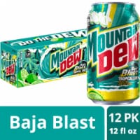 Mountain Dew® Baja Blast Soda Cans Perspective: Main