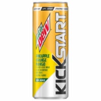Mountain Dew® Kickstart™ Pineapple Orange & Mango Energy Drink Perspective: Main