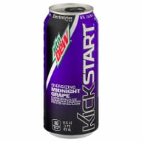 Mountain Dew® Kickstart Midnight Grape Energy Drink Can Perspective: Main