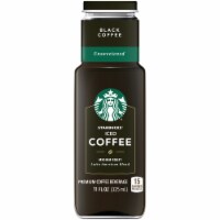 Starbucks Unsweetened Medium Black Roast Iced Coffee Perspective: Main