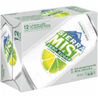 Sierra Mist Zero Sugar Lemon Lime Caffeine Free Soda Pack Perspective: Main