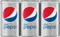 Diet Pepsi Cola Soda Mini Cans Perspective: Main