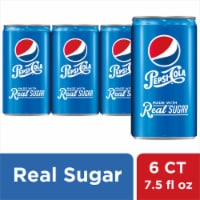 Pepsi Cola® Real Sugar Soda Mini Cans