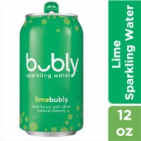 Bubly™ Lime Flavored Sparkling Water Can Perspective: Main