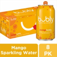 Bubly™ Mango Flavored Sparkling Water Cans Perspective: Main