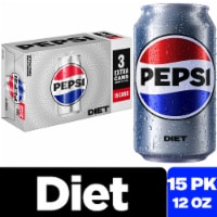 Diet Pepsi® Cola Soda Cans Perspective: Main