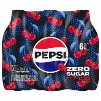 Pepsi Wild Cherry Zero Sugar Soda Bottles Perspective: Main