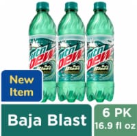 Mountain Dew® Baja Blast Soda Bottles Perspective: Main