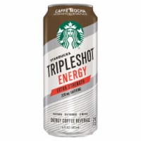 Starbucks TripleShot™ Caffe Mocha Extra Strength Energy Coffee Beverage Perspective: Main