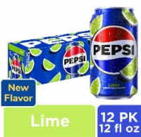 Pepsi® Lime Soda Cans Perspective: Main