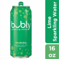 Bubly™ Lime Flavored Sparkling Water Can Perspective: Main