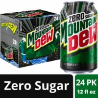 Mountain Dew® Zero Sugar Soda Cans Perspective: Main