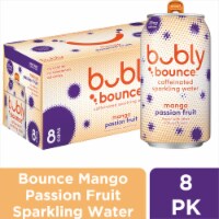 bubly Bounce Mango Passion Fruit Caffeinated Sparkling Water