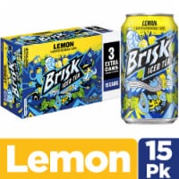 Brisk® Lemon Iced Tea Cans Perspective: Main