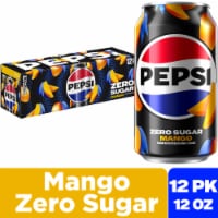 Pepsi Cola® Mango Zero Sugar Soda Cans