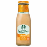 Starbucks Caramel Flan Frappuccino Chilled Coffee Drink Perspective: Main