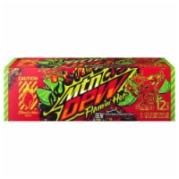 Mtn Dew® Flamin' Hot® Dew® Soda Cans Perspective: Main
