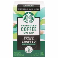 Starbucks® Cold & Crafted Premium Black Unsweetened Coffee Drink