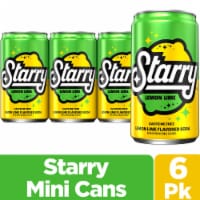 Starry™ Lemon Lime Caffeine Free Soda Mini Cans Perspective: Main