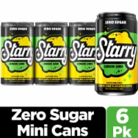 Pepsi Cola® Starry™ Zero Sugar Lemon Lime Caffeine Free Soda Mini Cans