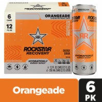 Rockstar Recovery Energy Drink Orangeade 12 Fl Oz 6 Count Perspective: Main