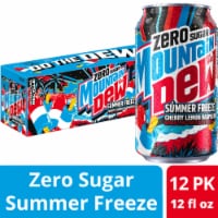 Mountain Dew Zero Sugar Summer Freeze Citrus Soda Cans Limits May Apply