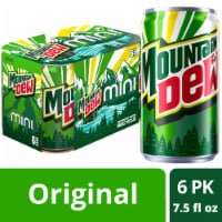 Mtn Dew Soda Citrus 7.5 Fl Oz 6 Count Perspective: Main