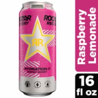 Rockstar® Recovery Raspberry Lemonade Energy Drink Can Perspective: Main