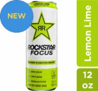 Rockstar® Focus Sugar Free Lemon Lime Energy Drink Can Perspective: Main