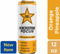 Rockstar® Focus Sugar Free Orange Pineapple Energy Drink Can Perspective: Main
