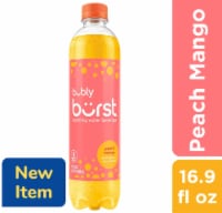 Bubly® Burst Peach Mango Sparkling Water Bottle Perspective: Main