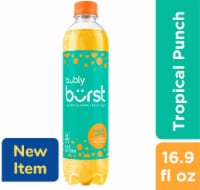 Bubly® Burst Tropical Punch Sparkling Water Bottle Perspective: Main