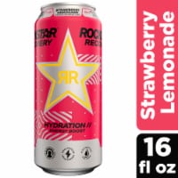 Rockstar Recovery Energy Drink Strawberry Lemonade Perspective: Main