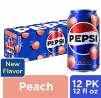 Pepsi® Peach Soda Cans Perspective: Main