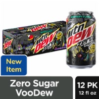 Mountain Dew Zero Sugar Voo Dew® Mystery Flavor Soda Cans Perspective: Main