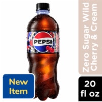 Pepsi® Zero Sugar Wild Cherry & Cream Soda Bottle Perspective: Main