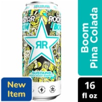 Rockstar® Boom Pina Colada Energy Drink Can Perspective: Main