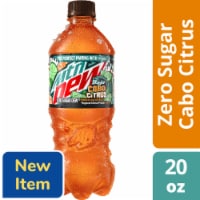 Mountain Dew® Zero Sugar Baja Blast Cabo Citrus Soda Bottle Perspective: Main