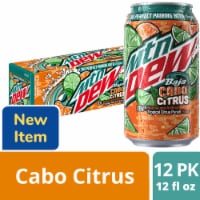 Mountain Dew® Baja Blast Cabo Citrus Soda Cans Perspective: Main